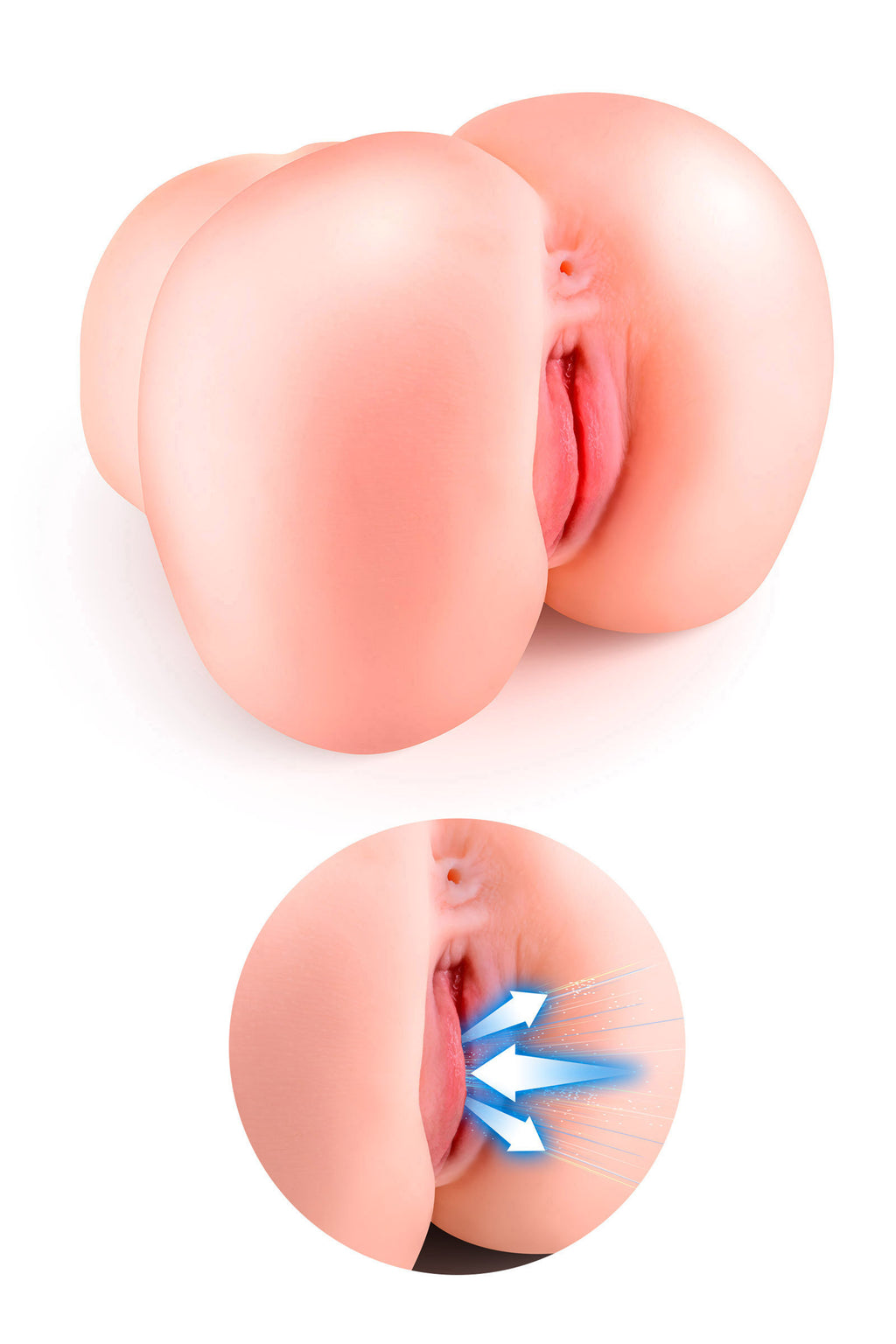 Masturbateur Lola - Vagin et Anus Vibrant avec Succion et Voix