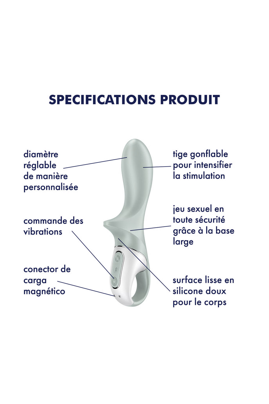 Satisfyer Vibromasseur Anal Air Pump Booty 3