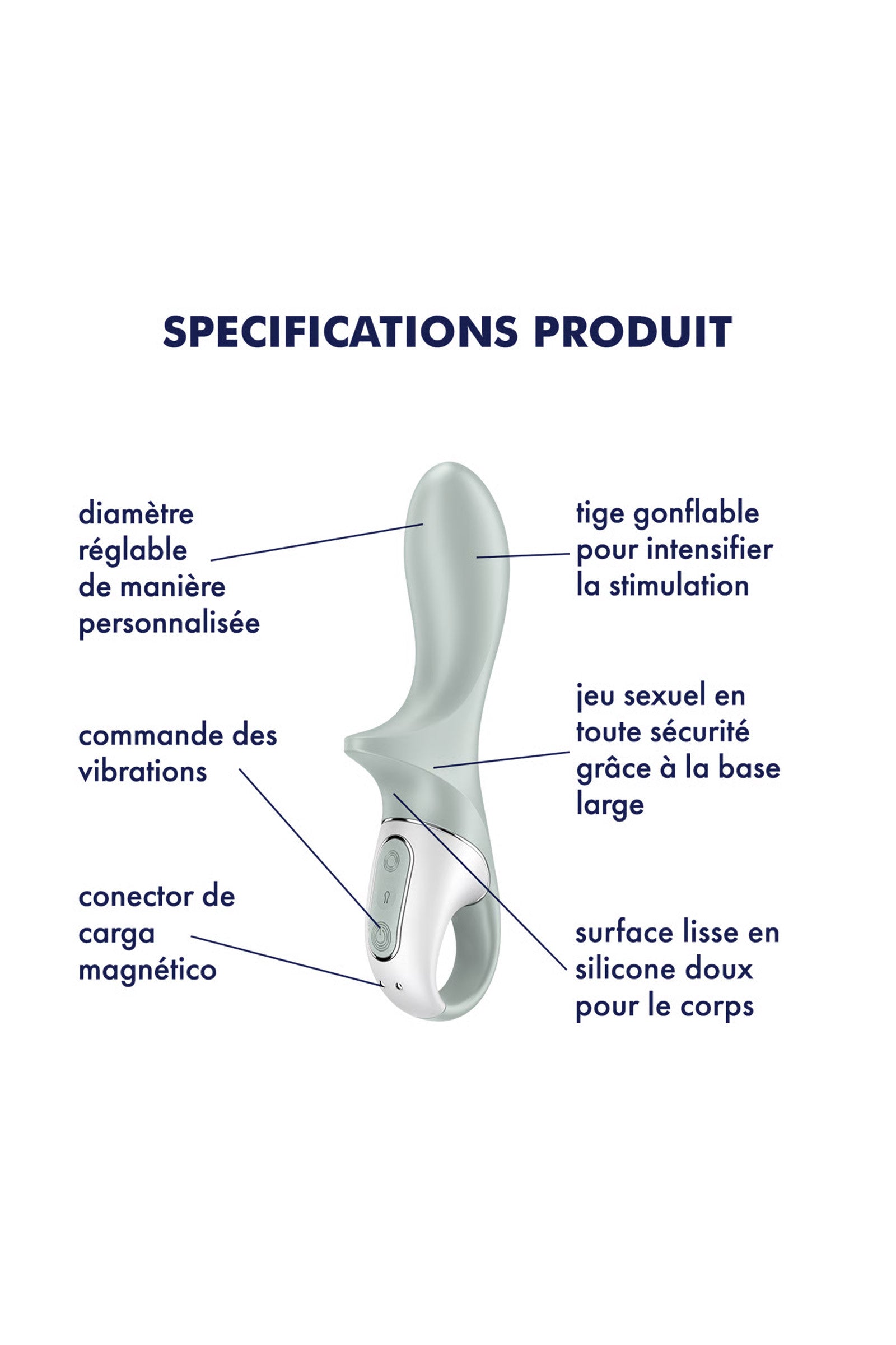 Satisfyer Vibromasseur Anal Air Pump Booty 3