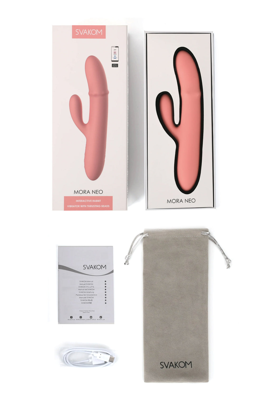 Vibromasseur Rabbit connecté avec va-et-vient Mora