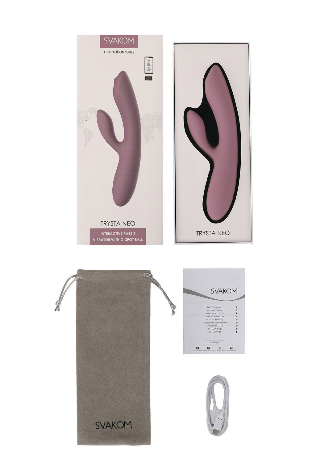 Vibromasseur Rabbit point G connecté Trysta Neo