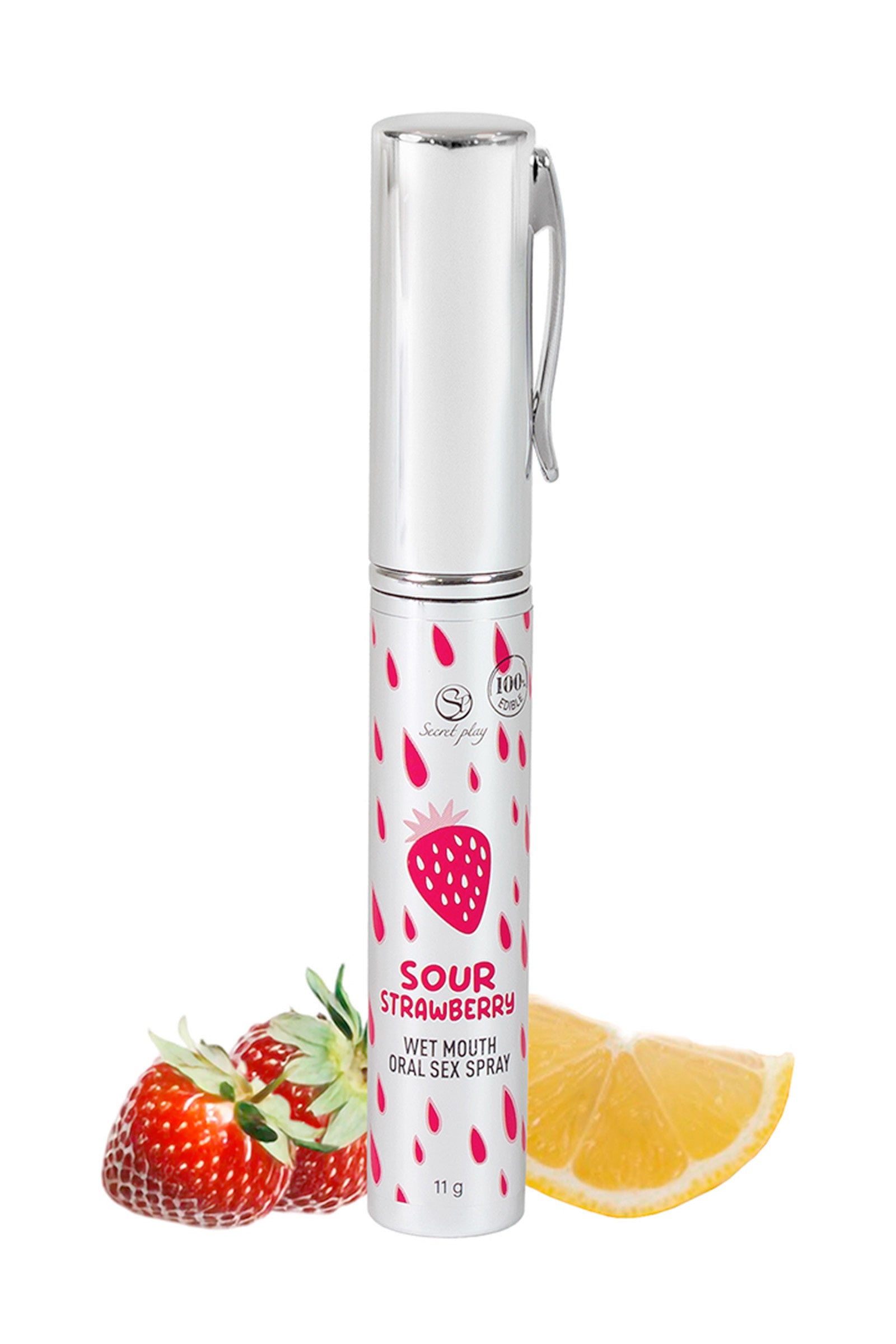 Secret Play - Spray sexe oral à la fraise acidulée