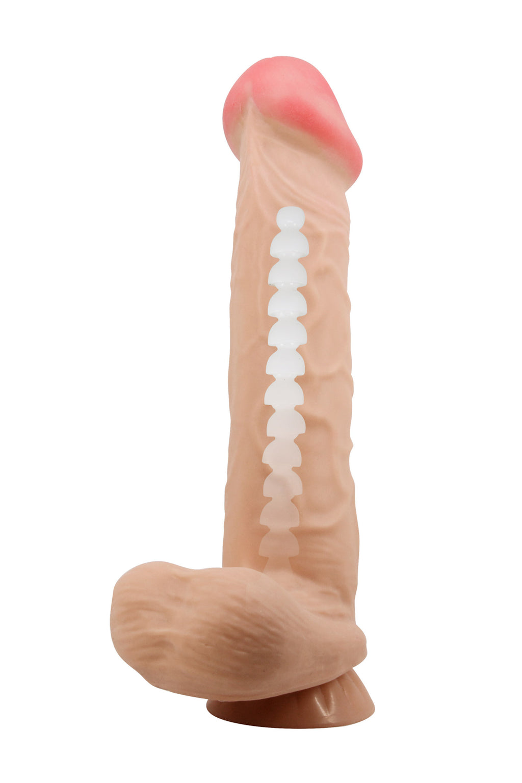 Gode ventouse réaliste à squelette articulé 26cm