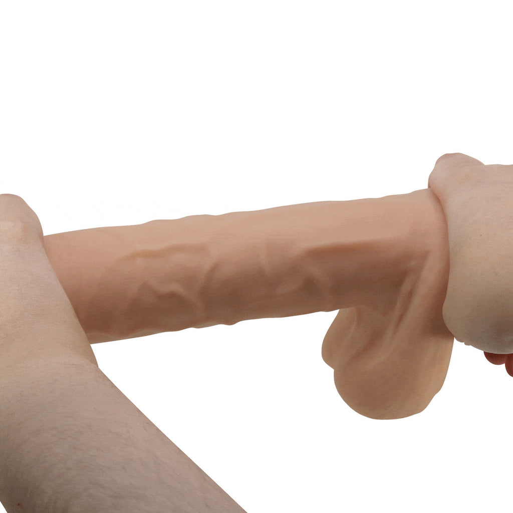 Gode ventouse réaliste à squelette articulé 26cm