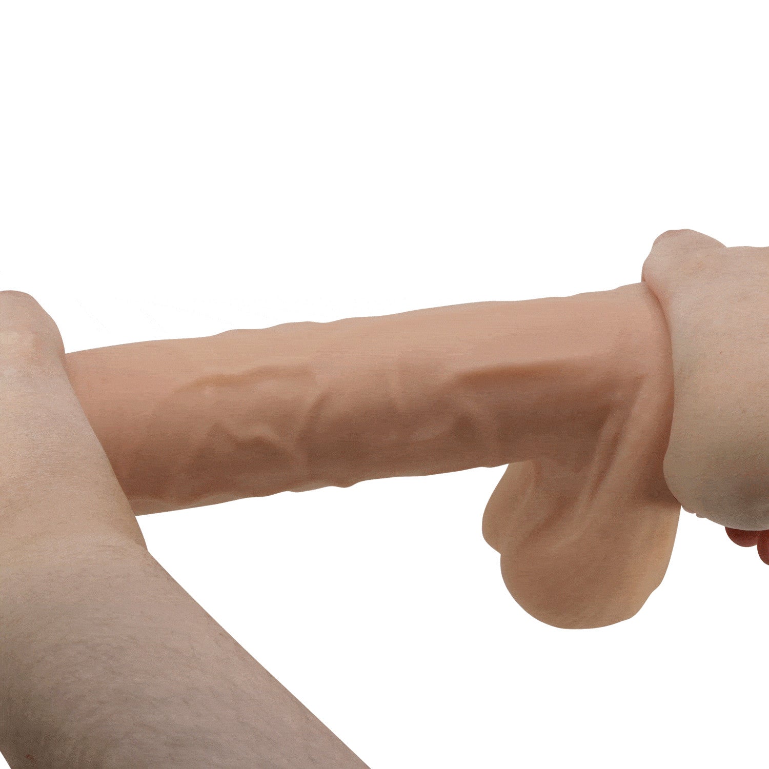 Gode ventouse réaliste à squelette articulé 26cm