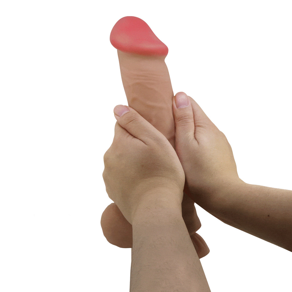 Gode ventouse réaliste à squelette articulé 26cm