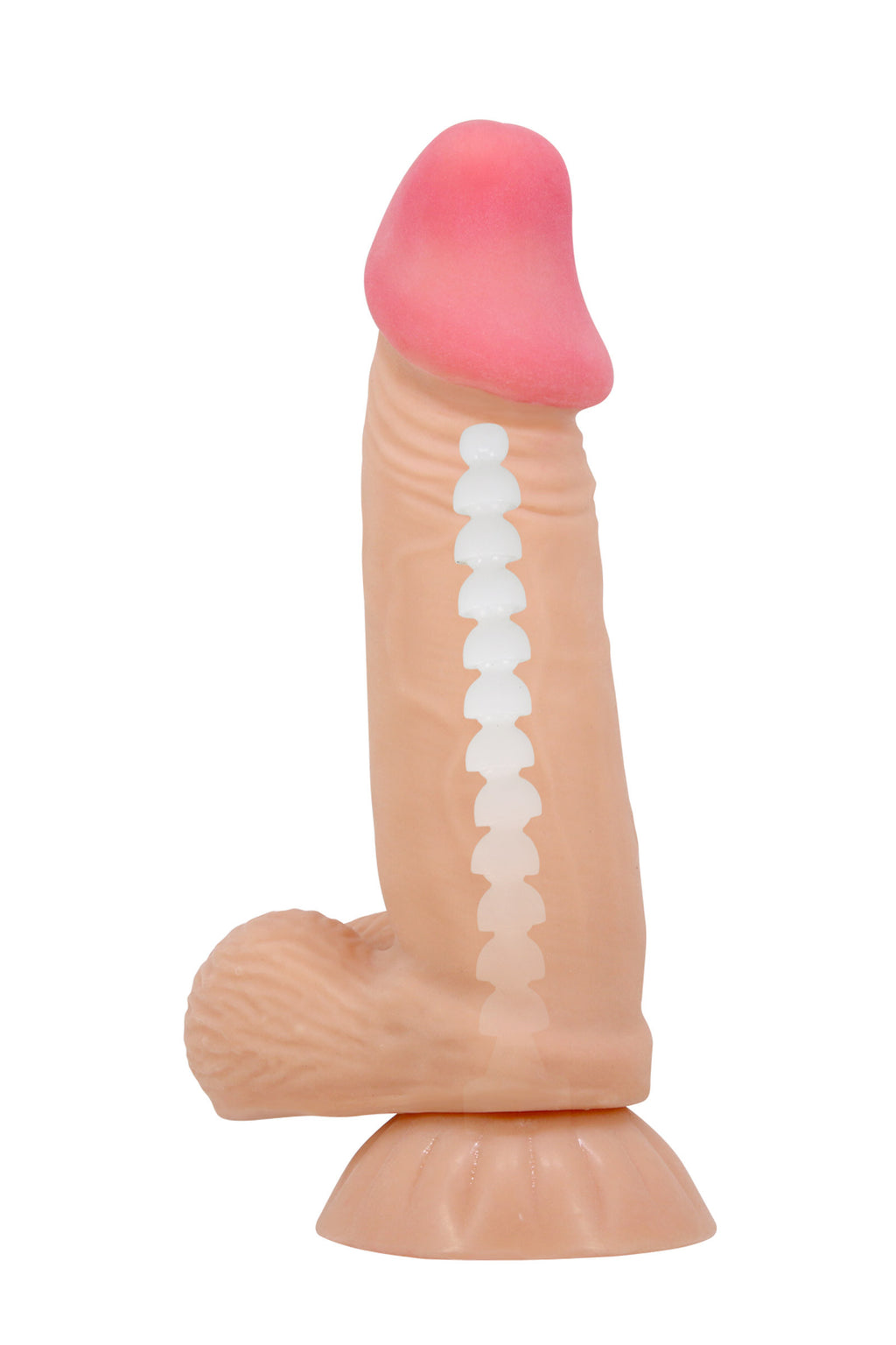 Gode ventouse réaliste à squelette 19,4 cm