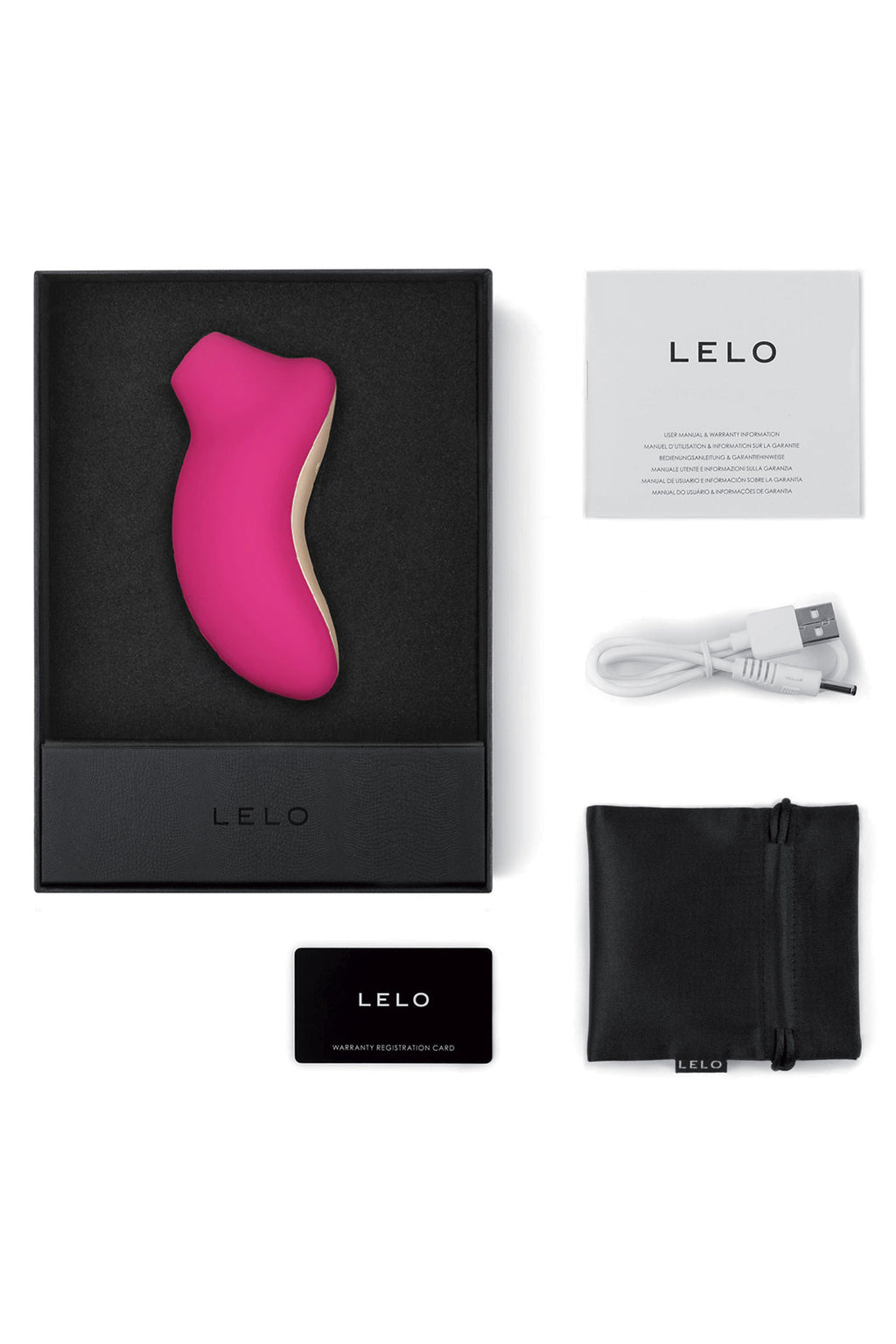 LELO Sona 2, stimulateur clitoridien cerise