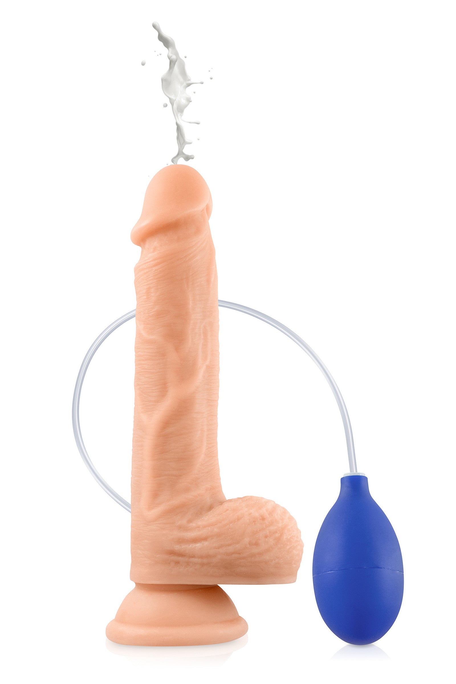 Cum Kane 21,5cm, gode ventouse réaliste éjaculateur