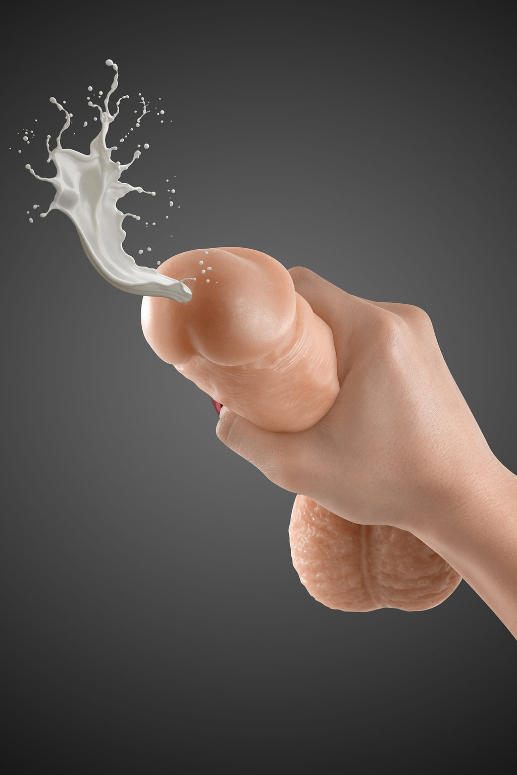 Cum Kane 21,5cm, gode ventouse réaliste éjaculateur