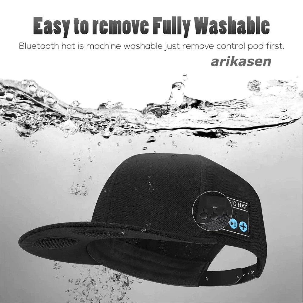 Chapeau Avec Haut-Parleur Bluetooth Casquette De Haut-Parleur Intelligente Sans Fil Réglable Pour Le Sport De Plein Air Casquette De Baseball Bluetooth Sans Fil Avec Micro
