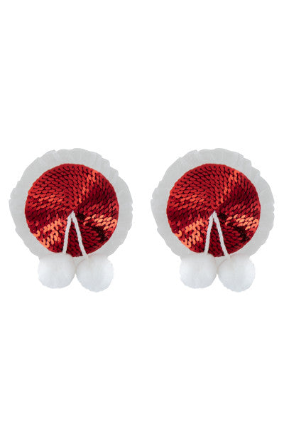 Cache-tétons à pompoms