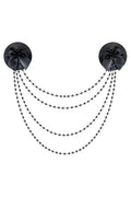 CACHE TETONS PERLES NOIR T.U
