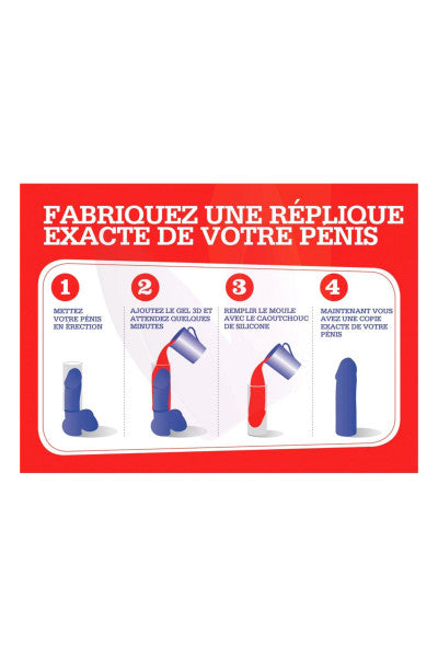 Cloneboy, kit de moulage pénis gode ventouse noir