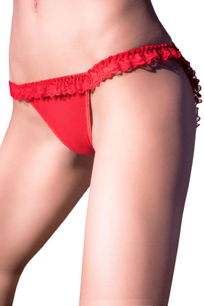CULOTTE OUVERTE CR4159 ROUG S/M