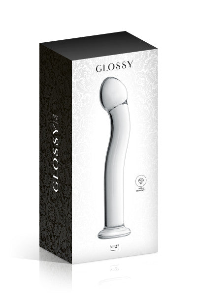 Glossy Toys n° 27, gode point G en verre 19,5cm