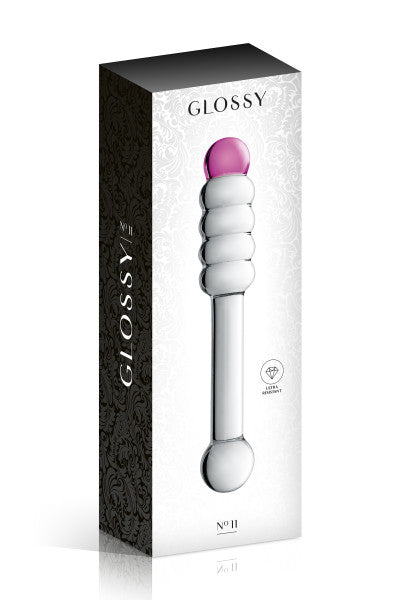 Glossy Toys n°11, gode en verre double 20cm