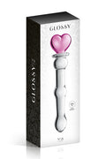 Glossy Toys n°21, gode en verre cœur 20cm