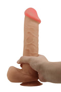Gode ventouse réaliste à squelette articulé 26cm