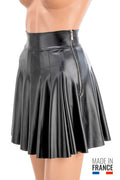 Jupe Manouchka aspect cuir noir