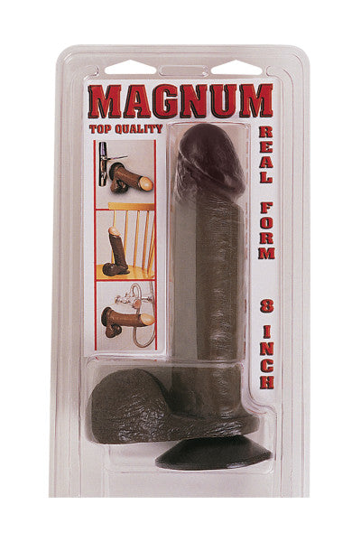Magnum Real Form 8 inch, gode ventouse réaliste noir