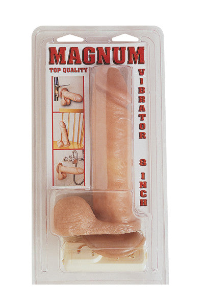 Magnum Vibrator 8 inch, gode ventouse réaliste vibrant