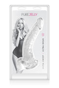 Pure Jelly, gode ventouse courbe réaliste 22cm