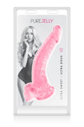 Pure Jelly, gode ventouse courbe réaliste rose 22cm