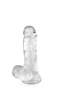 Pure Jelly, gode ventouse réaliste avec testicules 15,3cm