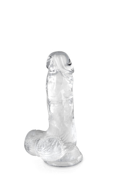 Pure Jelly, gode ventouse réaliste avec testicules 15,3cm