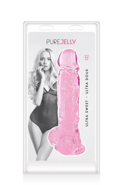 Pure Jelly, gode ventouse XL réaliste rose 22cm