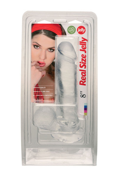 Real Size Jelly 8 inch, gode ventouse réaliste jelly