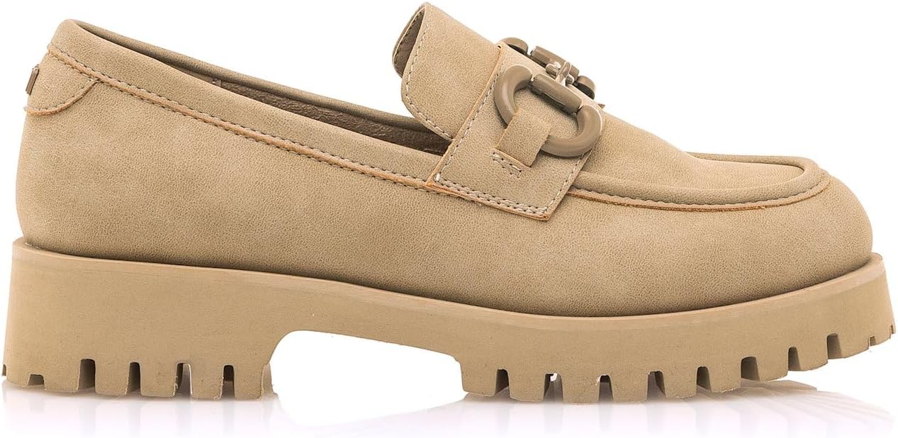 MTNG Chaussures Plates Femme Lenox 53238 - Mocassins Décontractés Semelle Crantée