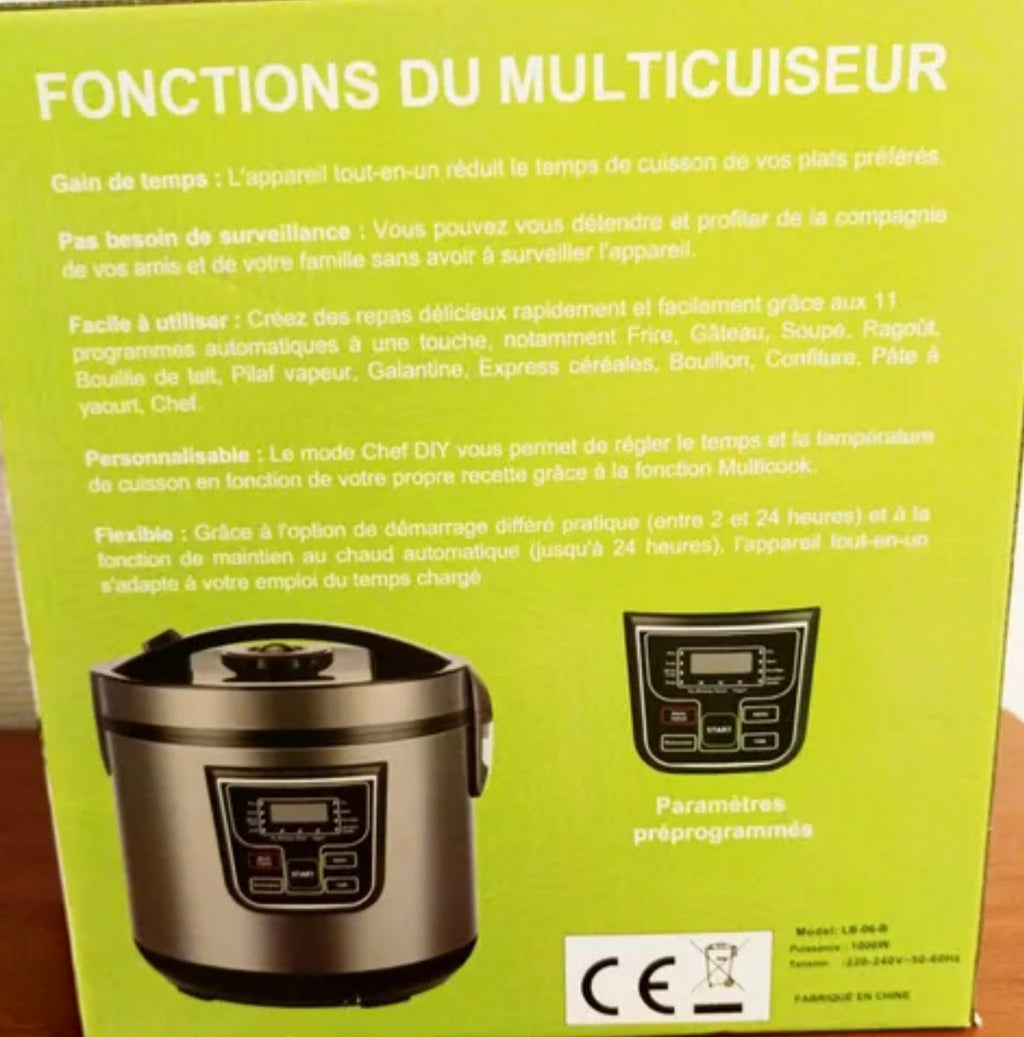 Multicuiseur 11 Programmes Automatiques - 1000W - 5L