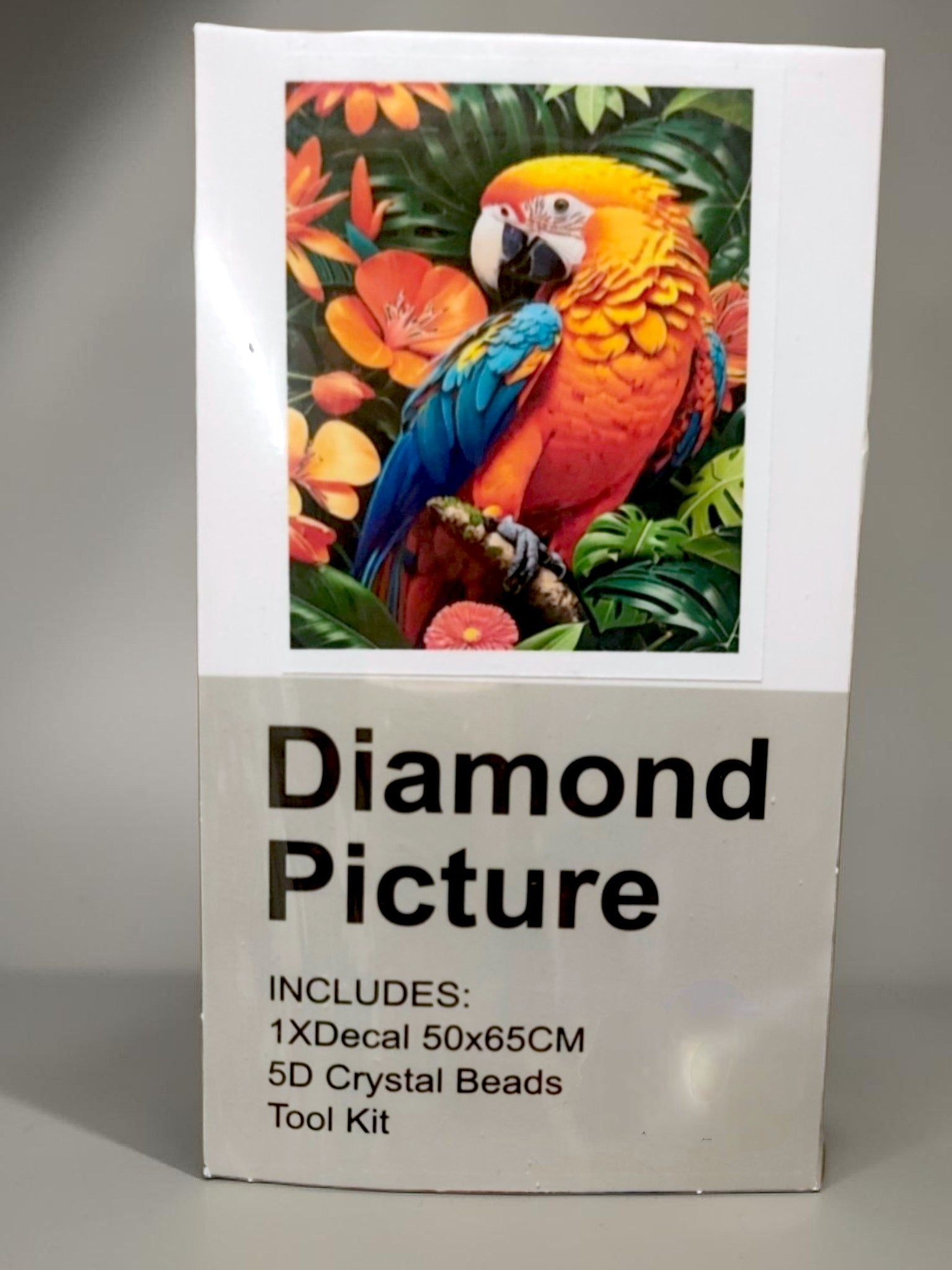 Diamond painting perroquet