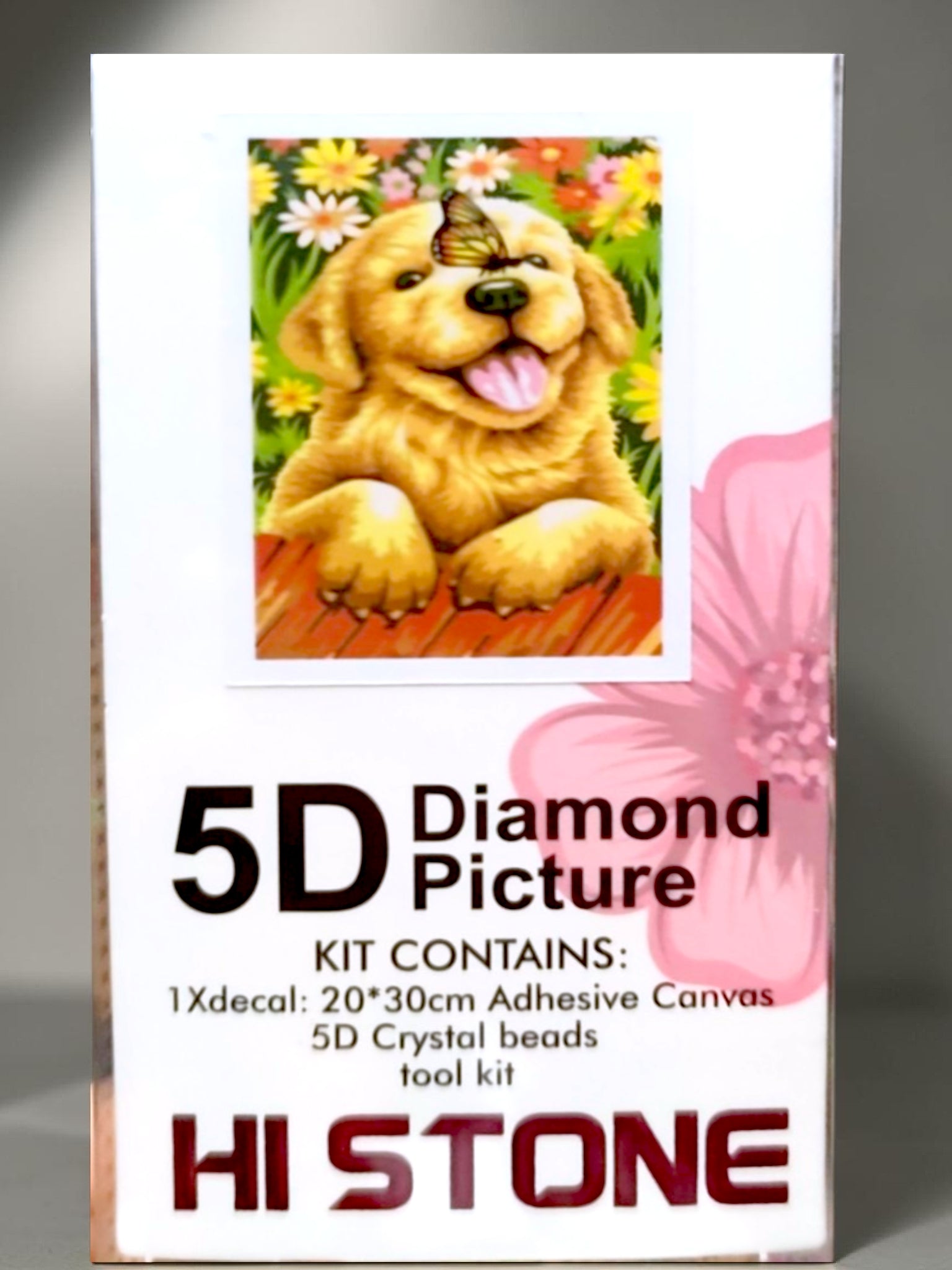 Kit Diamond Painting 5D – chiot golden retriever