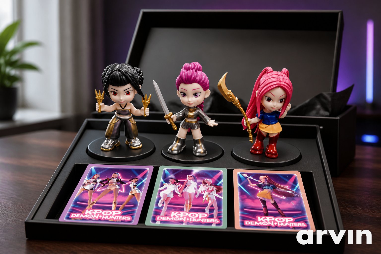 Pochette Surprise K-Pop Demon Hunters – 1 Figurine + 1 Carte à Collectionner