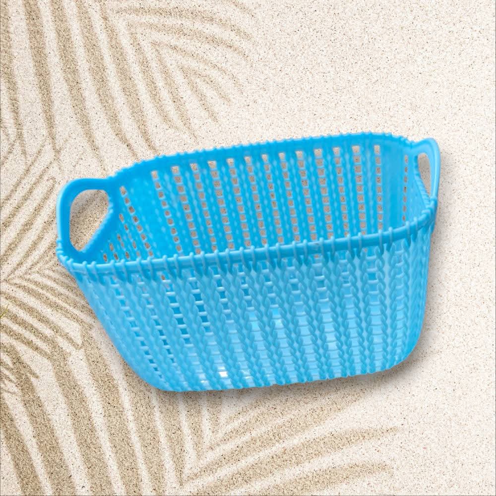 Petit Panier de Rangement Style Dentelle - 2L