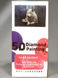 Kit Diamond Painting 5D – loup blanc