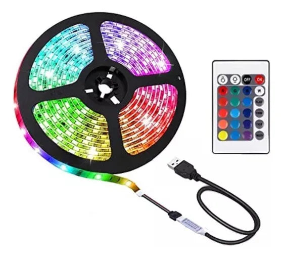 Bande LED RGB USB avec Télécommande