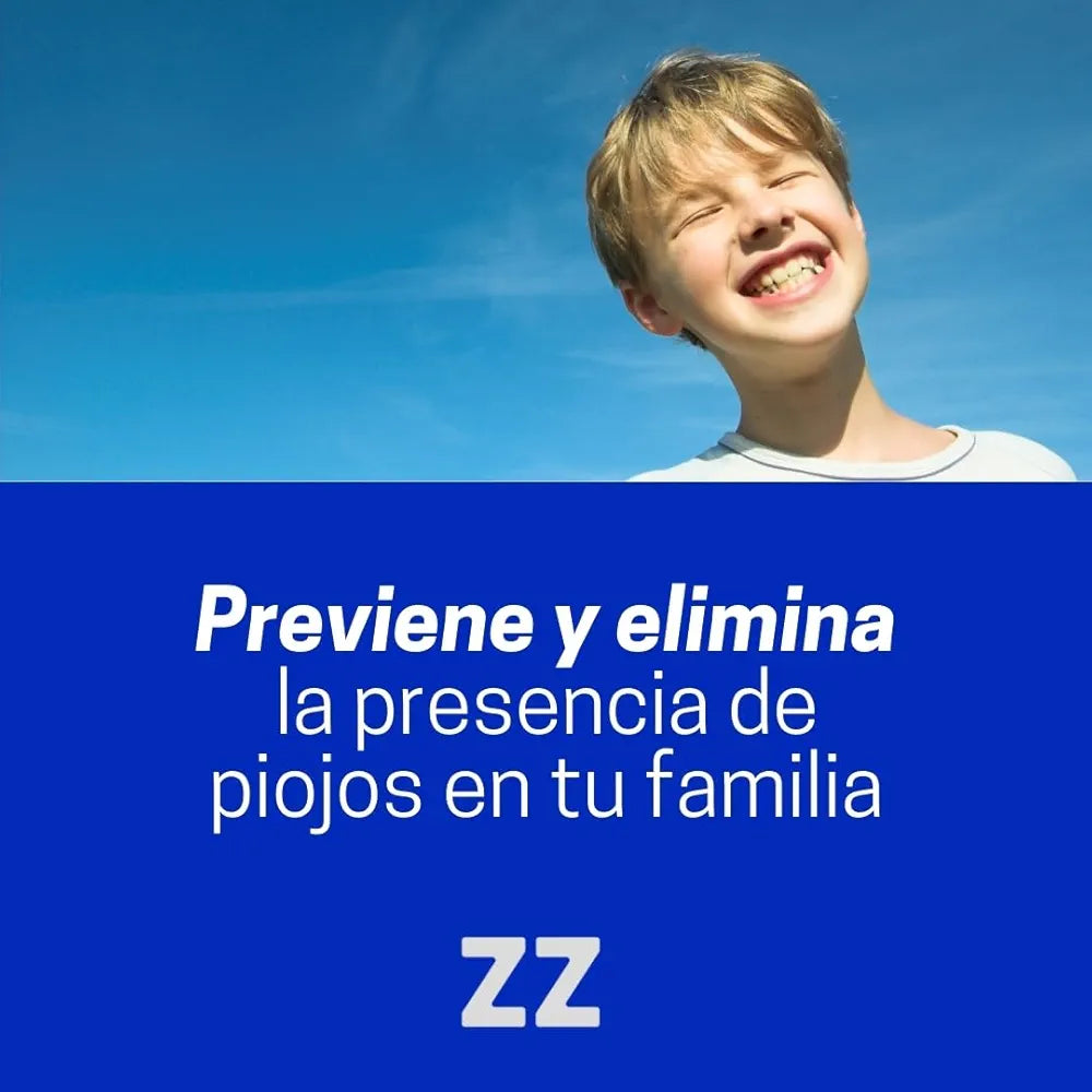 ZZ Pack Antipiojos – Lotion + Shampooing + Peigne Lendres