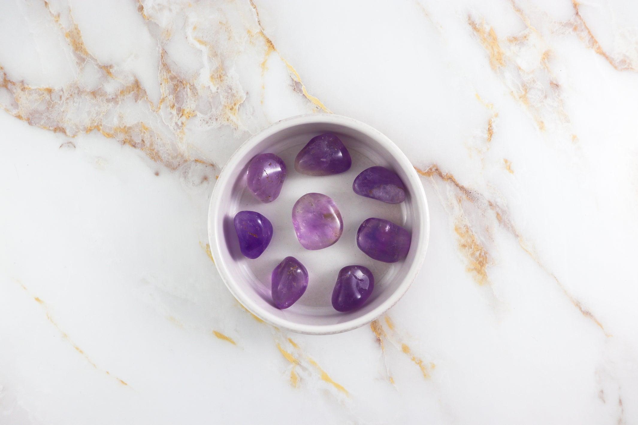 Pierre d'Améthyste roulée T.2/3cm