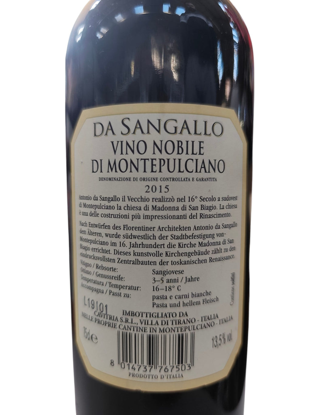 Da Sangallo Vino Nobile di Montepulciano DOCG - Vin Rouge Italien Toscane