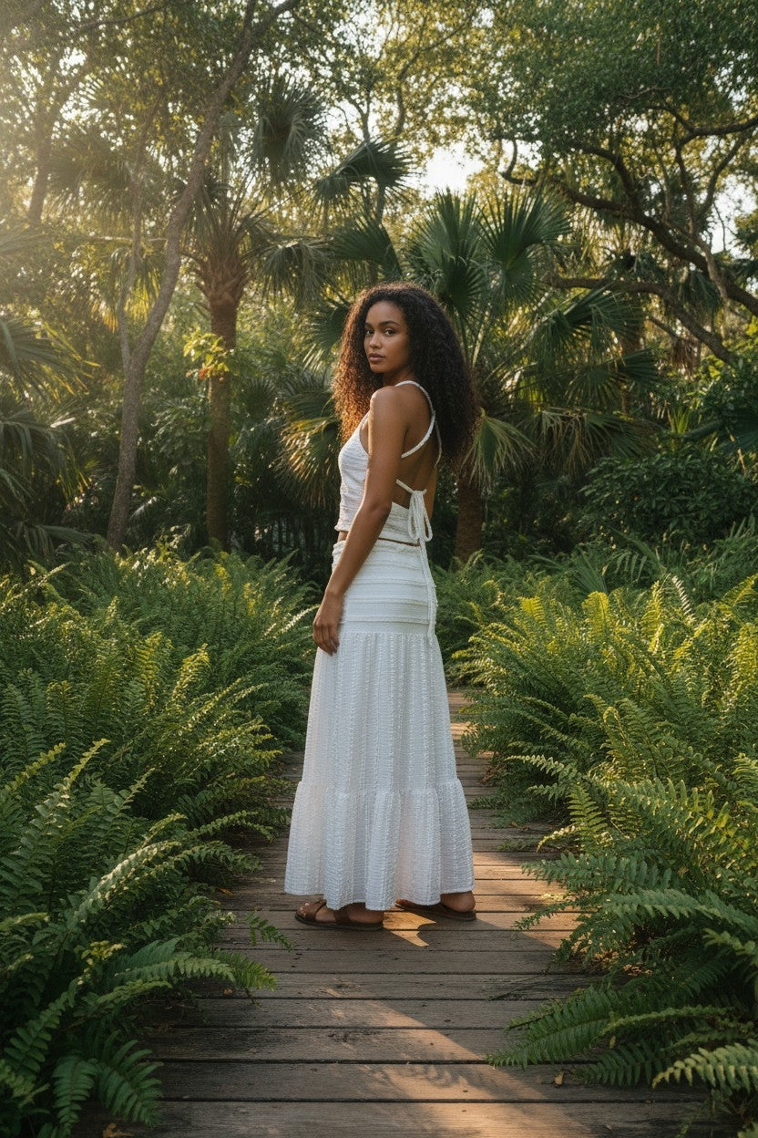 Ensemble Jupe + Haut Bohème taille unique