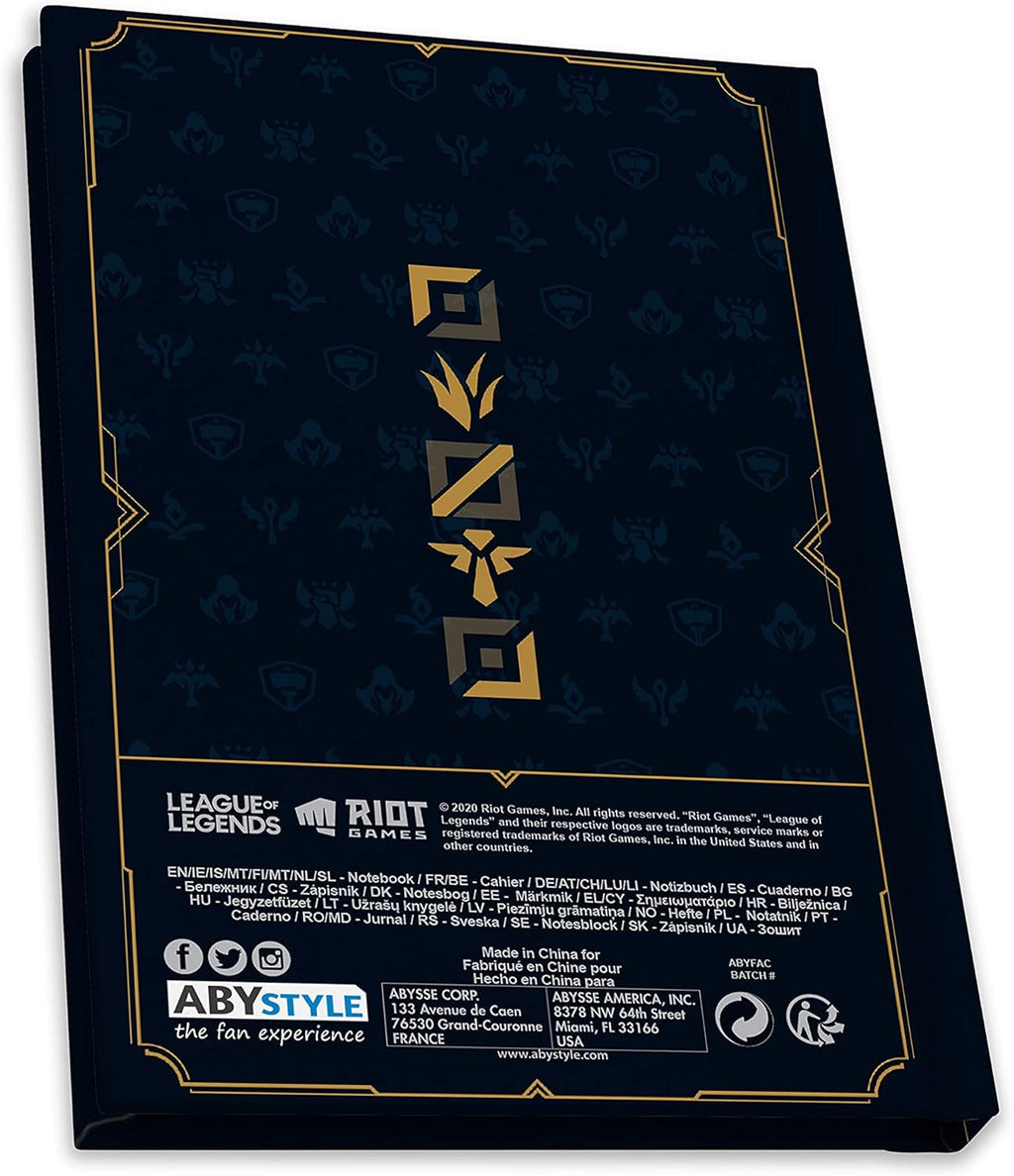 Coffret Cadeau League of Legends Officiel - Verre XXL 400ml, Pin's Métal & Carnet A6 ABYSTYLE