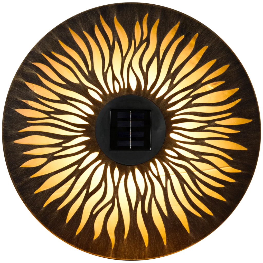 🔥 Lampe Solaire Murale Premium - Décoration Métal LED - Éclairage Extérieur