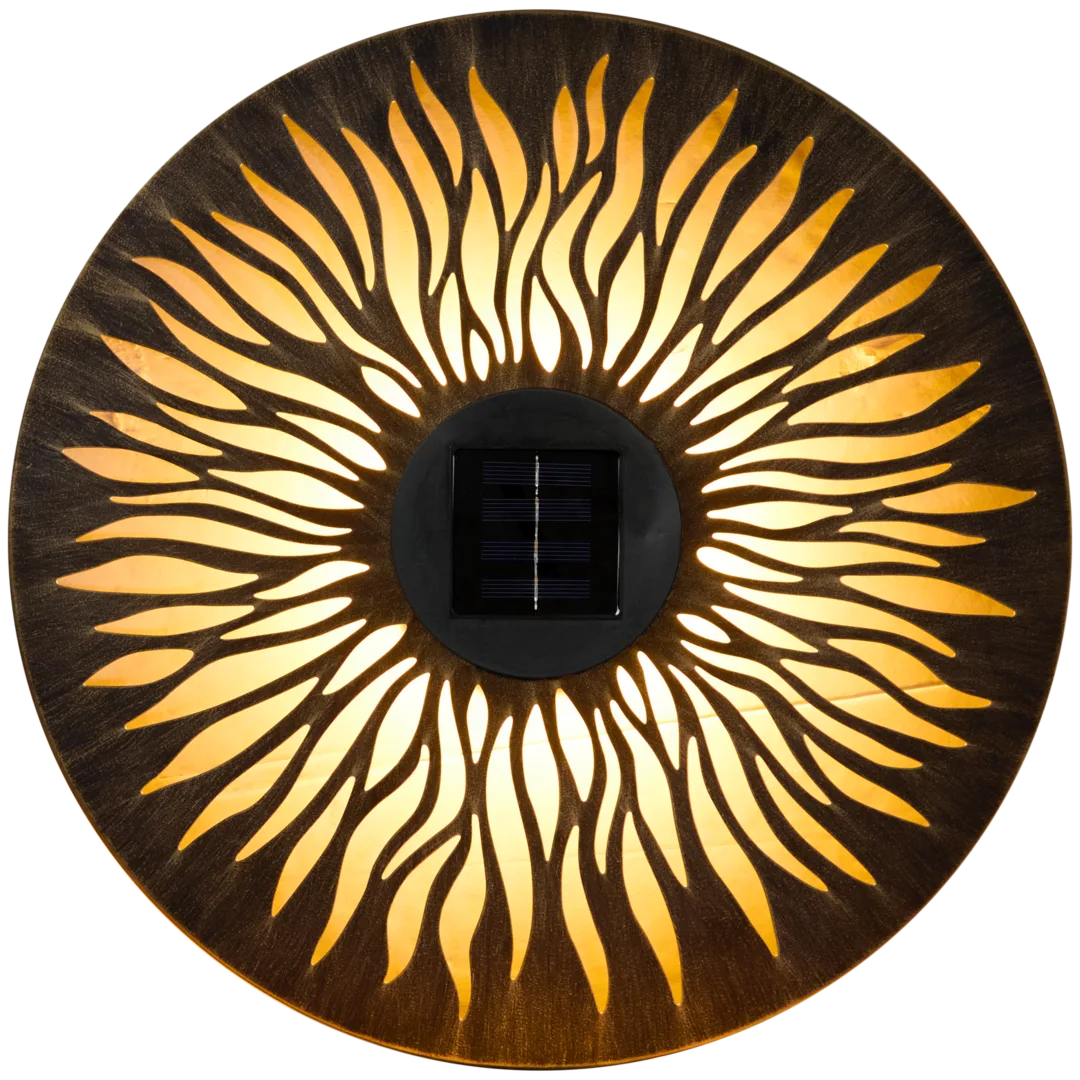 🔥 Lampe Solaire Murale Premium - Décoration Métal LED - Éclairage Extérieur