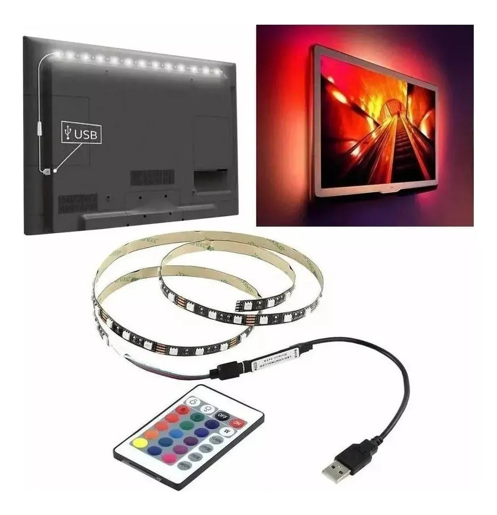 Bande LED RGB USB avec Télécommande