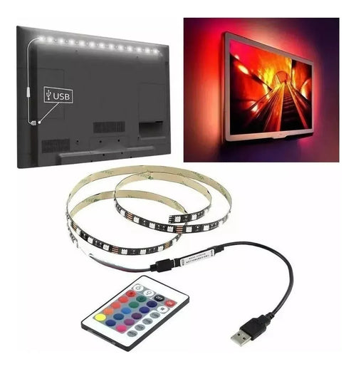 Bande LED RGB USB avec Télécommande