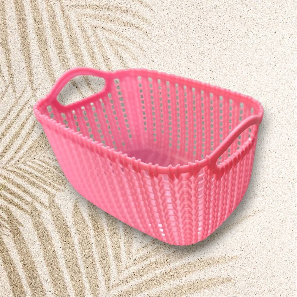 Petit Panier de Rangement Style Dentelle - 2L